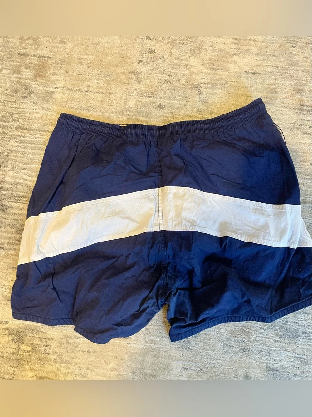 VTG Pierre Cardin Swim Shorts Embroidered Logo and Yellow Trim Mesh Lining Sz L